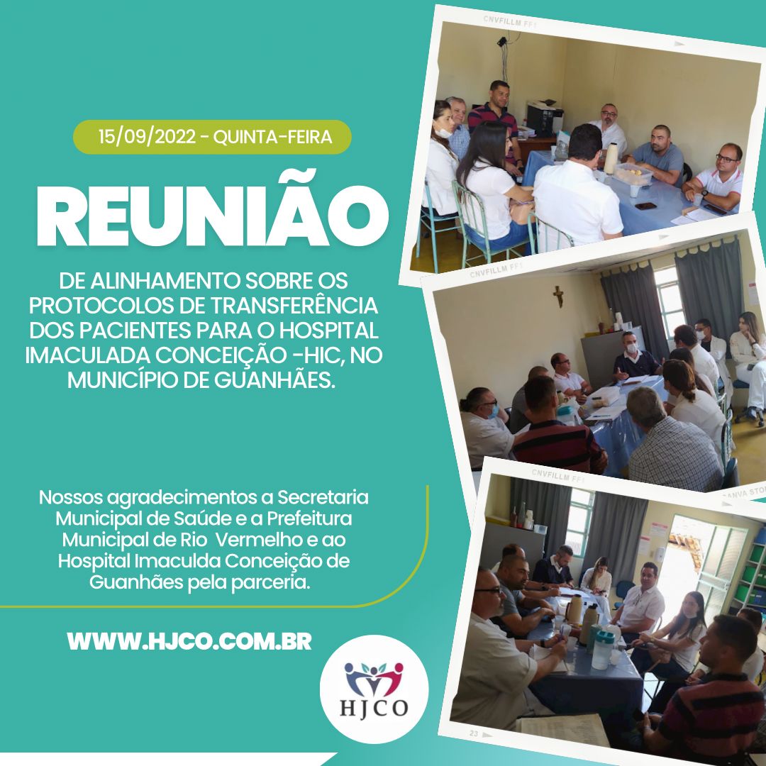 You are currently viewing REUNIÃO DE ALINHAMENTO SOBRE PROTOCOLOS DE TRANSFERÊNCIA