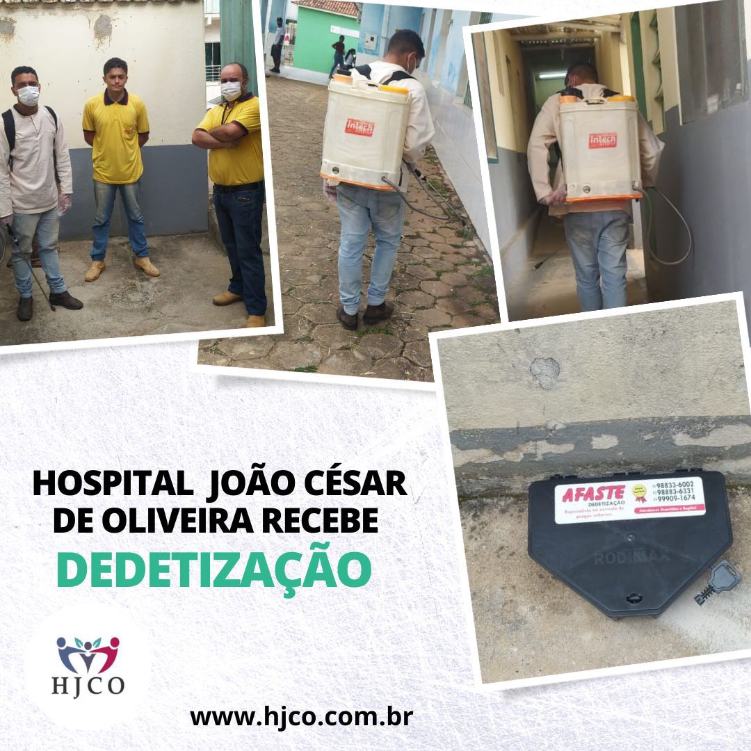 You are currently viewing O Hospital João César de Oliveira recebeu na última quinta-feira, dia 2, uma dedetização em todo o seu espaço.